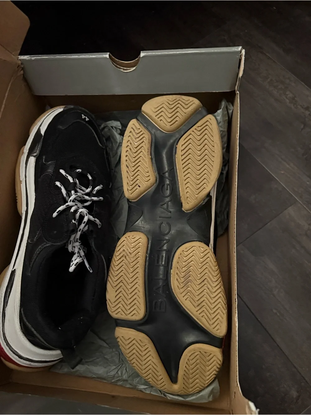 Tripe s size 44 worn fairly